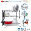 Patented Adjustable Chrome Metal Kitchen Dish Drying Rack, Plate Rack